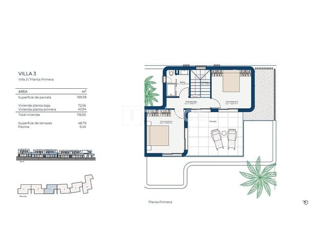 Chalet de 3 habitaciones en Cañada de San Pedro, Murcia ciudad en venta con piscina - 595.000 € (Ref: 9665612)