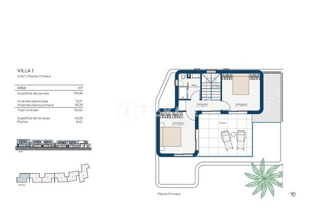 Chalet de 3 habitaciones en Cañada de San Pedro, Murcia ciudad en venta con piscina - 595.000 € (Ref: 9665612)