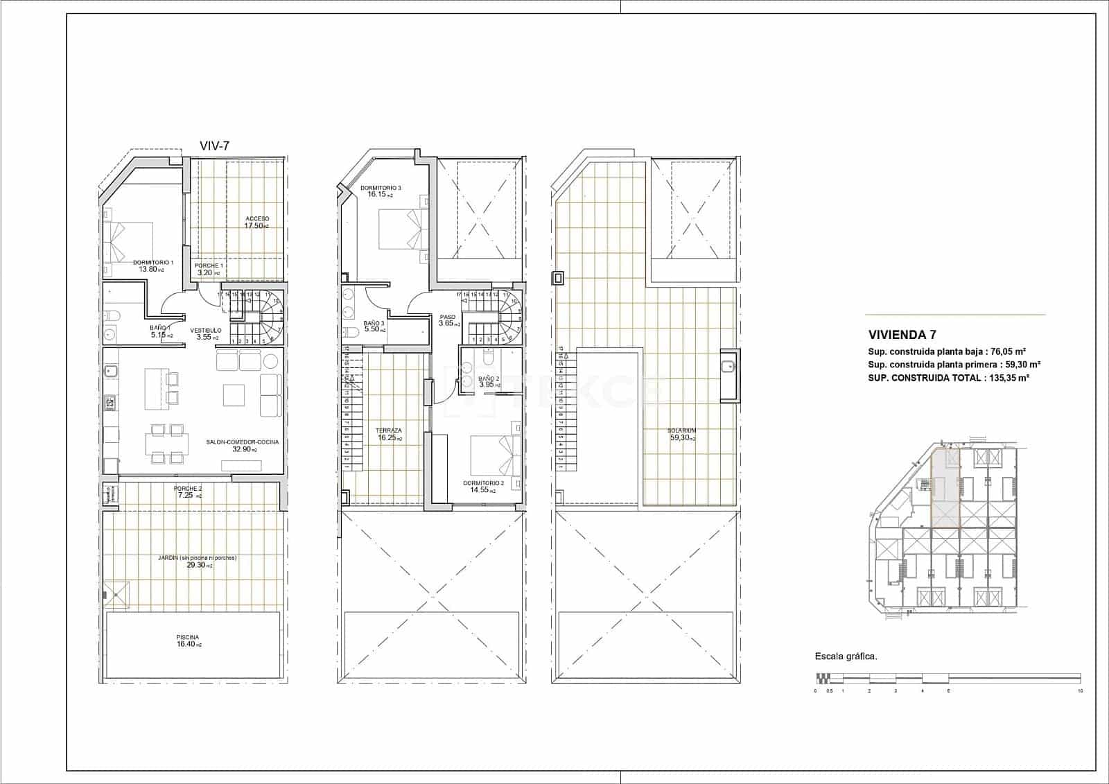 Chalet de 3 habitaciones en San Javier en venta con piscina - 300.000 € (Ref: 9665617)