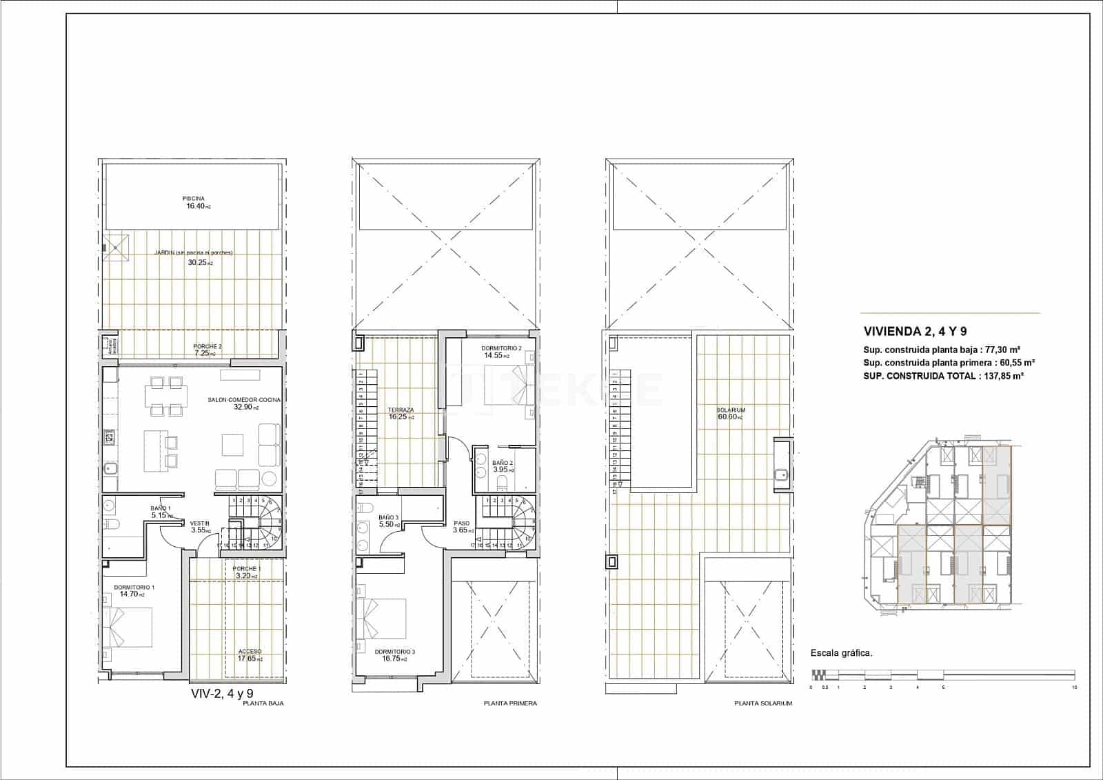 Chalet de 3 habitaciones en San Javier en venta con piscina - 300.000 € (Ref: 9665617)