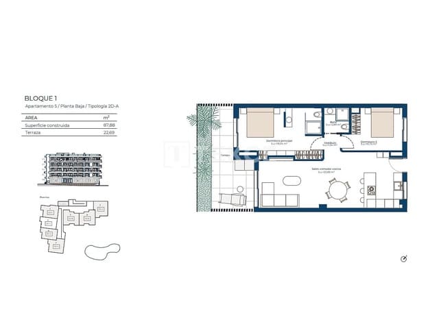 Piso de 3 habitaciones en Cañada de San Pedro, Murcia ciudad en venta con piscina - 375.000 € (Ref: 9665621)