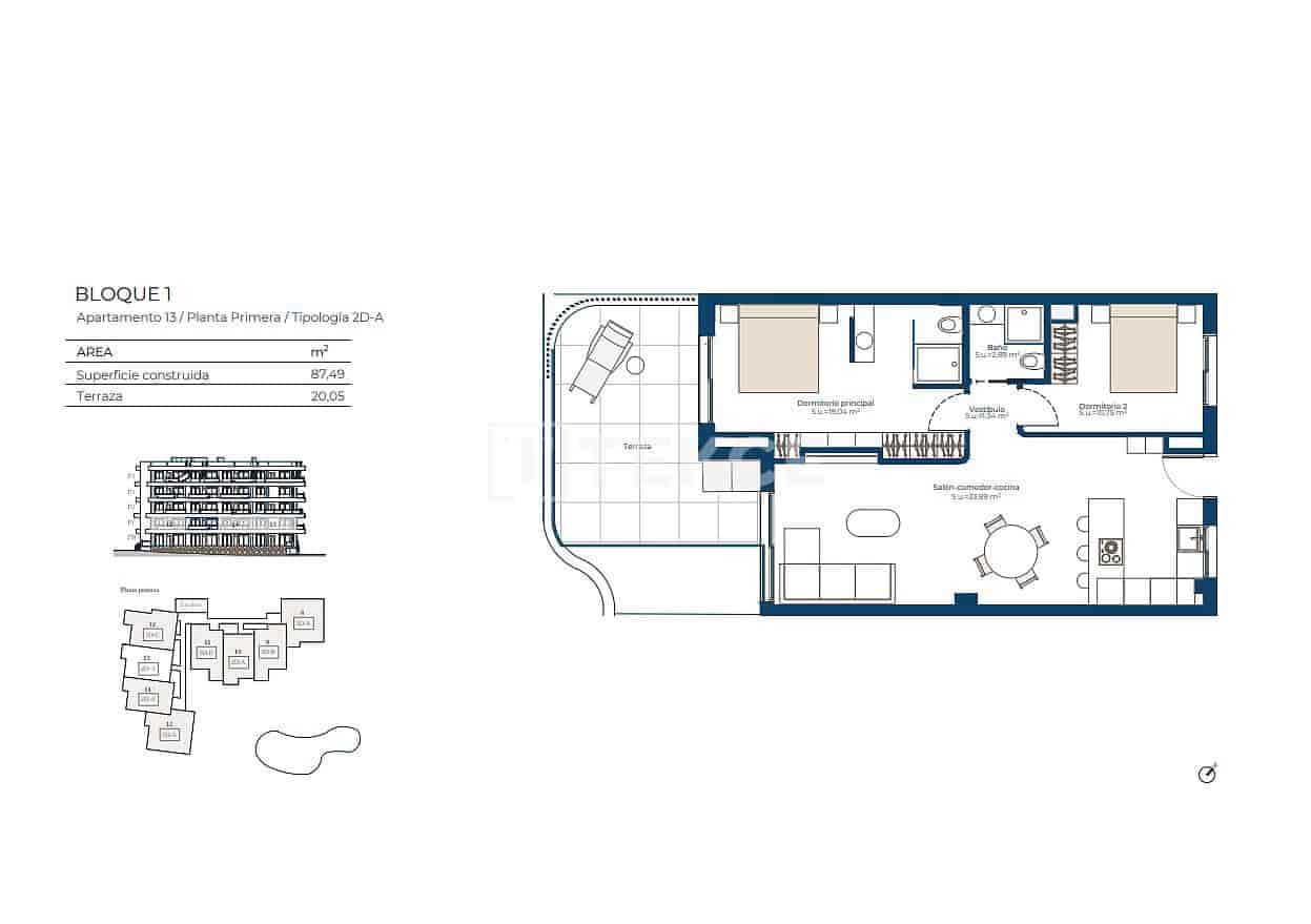 Piso de 3 habitaciones en Cañada de San Pedro en venta con piscina - 375.000 € (Ref: 9665621)