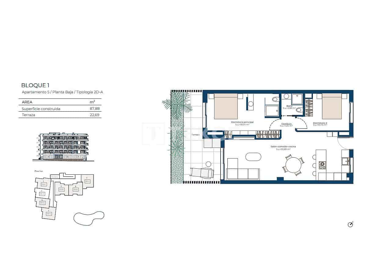 Piso de 2 habitaciones en Cañada de San Pedro en venta con piscina - 410.000 € (Ref: 9665622)