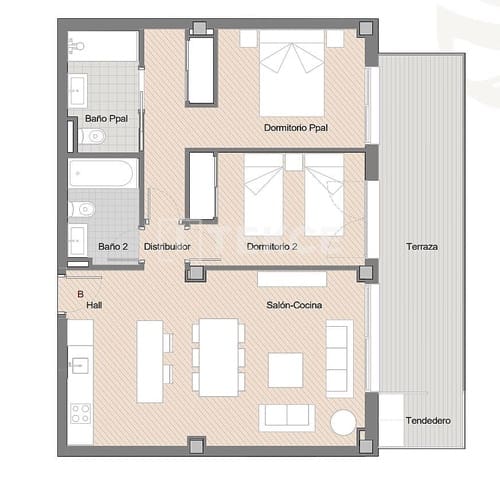 3 quarto Apartamento para venda em Estepona com piscina - 470 000 € (Ref: 9673595)