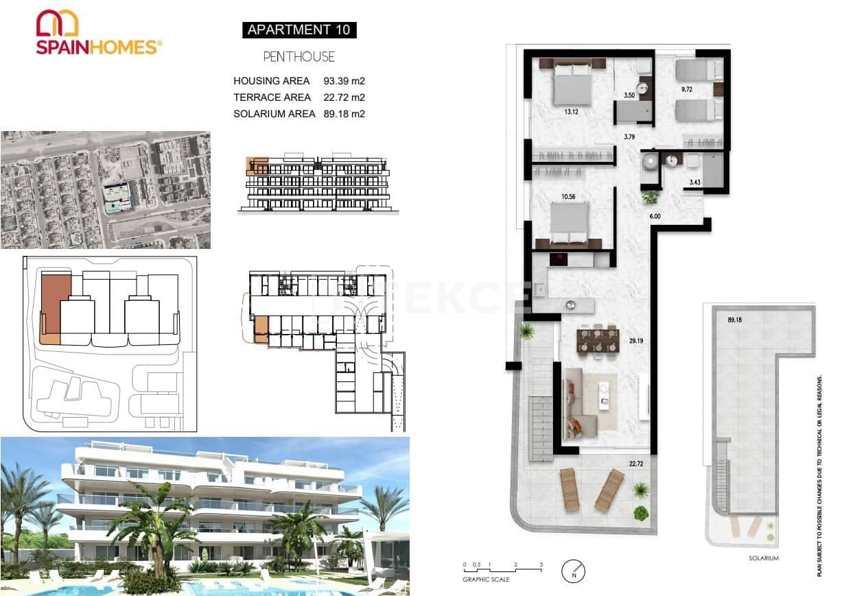 2 bedroom Flat for sale in Cabo Roig with pool - € 399,000 (Ref: 9700335)