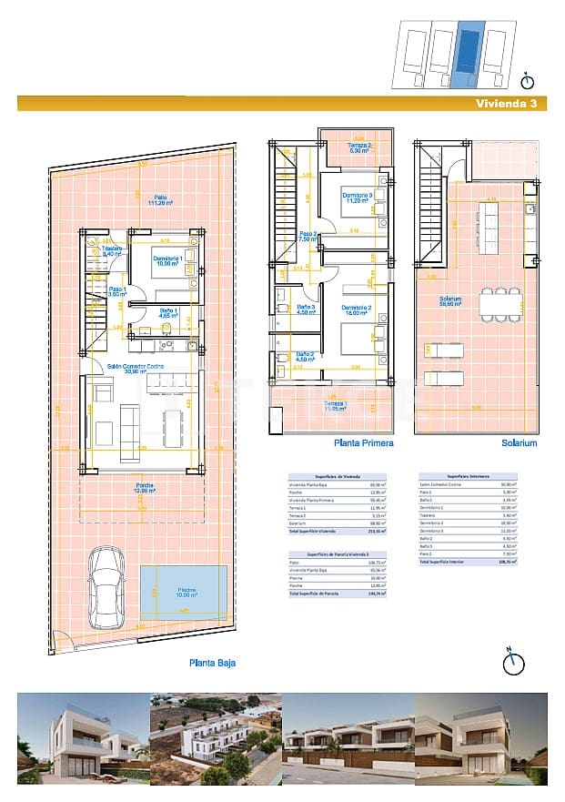 3 bedroom Villa for sale in Pilar de la Horadada with pool - € 550,000 (Ref: 9714284)