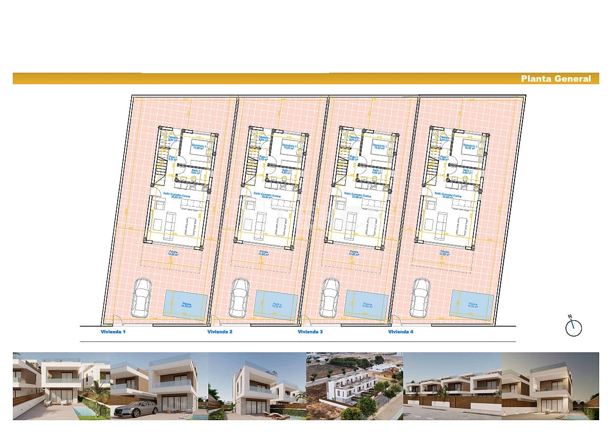 3 bedroom Villa for sale in Pilar de la Horadada with pool - € 550,000 (Ref: 9714284)