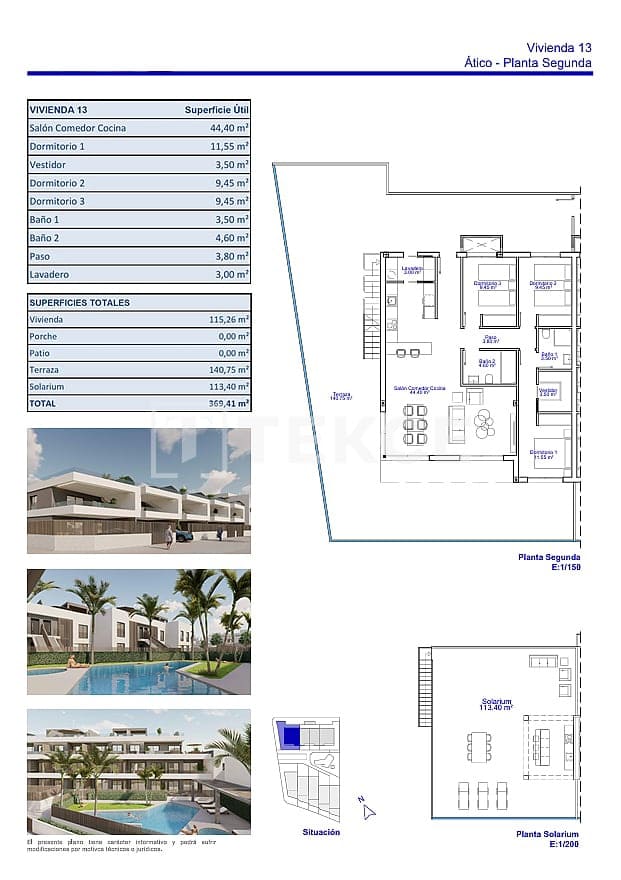 3 camera da letto Appartamento in vendita in Pilar de la Horadada con piscina - 315.000 € (Rif: 9719160)