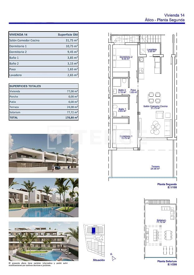 3 camera da letto Appartamento in vendita in Pilar de la Horadada con piscina - 315.000 € (Rif: 9719160)