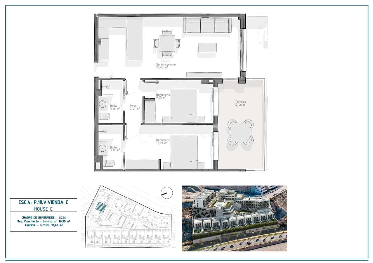 3 bedroom Flat for sale in Aguilas with pool - € 354,000 (Ref: 9726184)