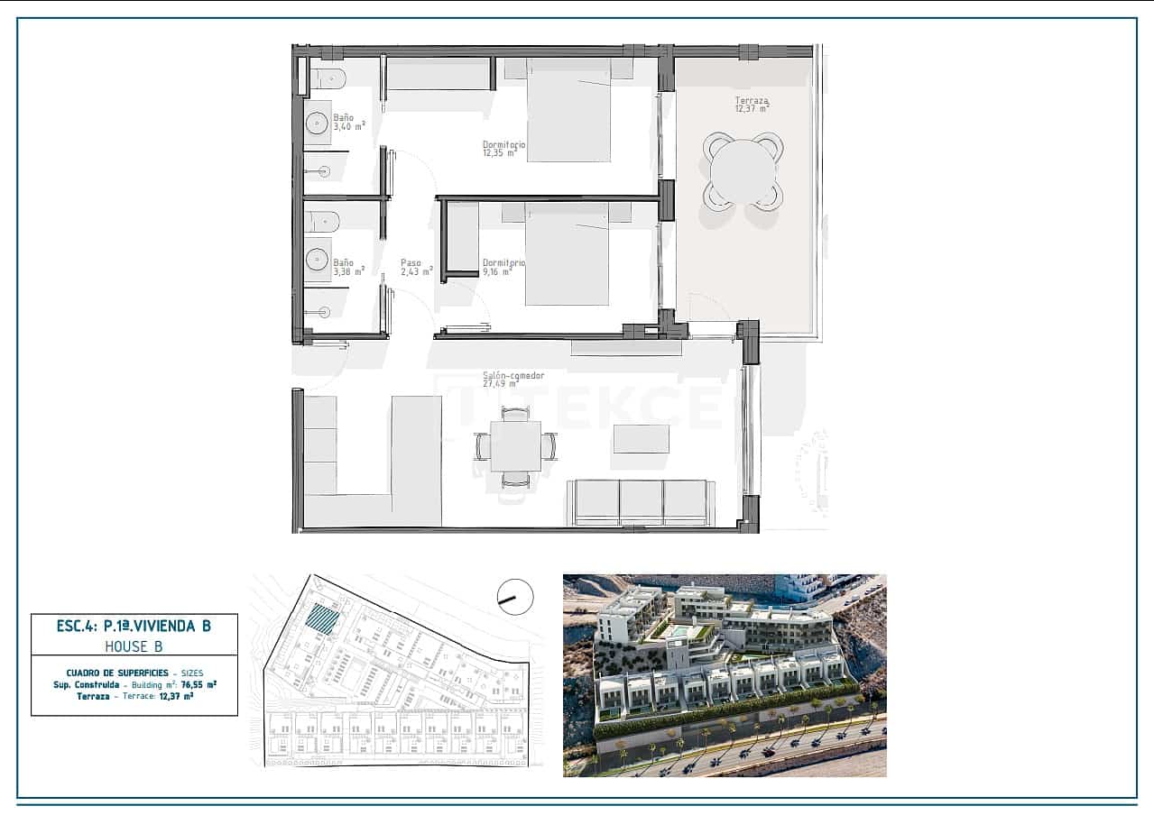 3 bedroom Flat for sale in Aguilas with pool - € 354,000 (Ref: 9726184)