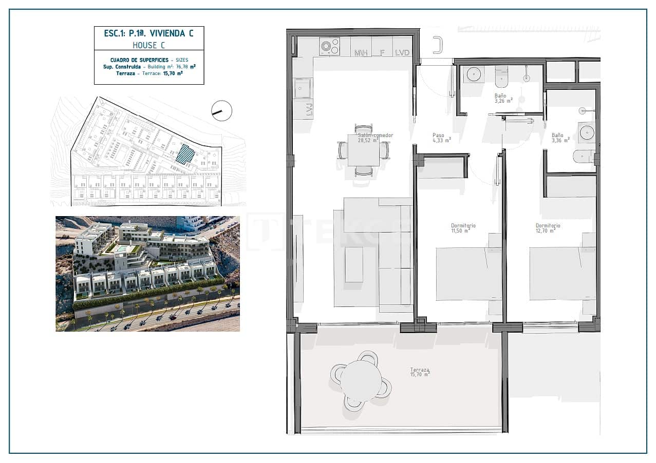 3 bedroom Flat for sale in Aguilas with pool - € 354,000 (Ref: 9726184)