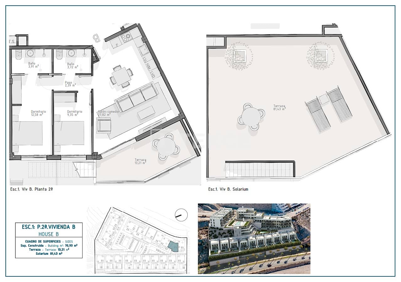 3 bedroom Flat for sale in Aguilas with pool - € 354,000 (Ref: 9726184)