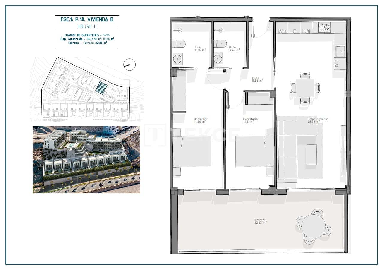 3 bedroom Flat for sale in Aguilas with pool - € 354,000 (Ref: 9726184)