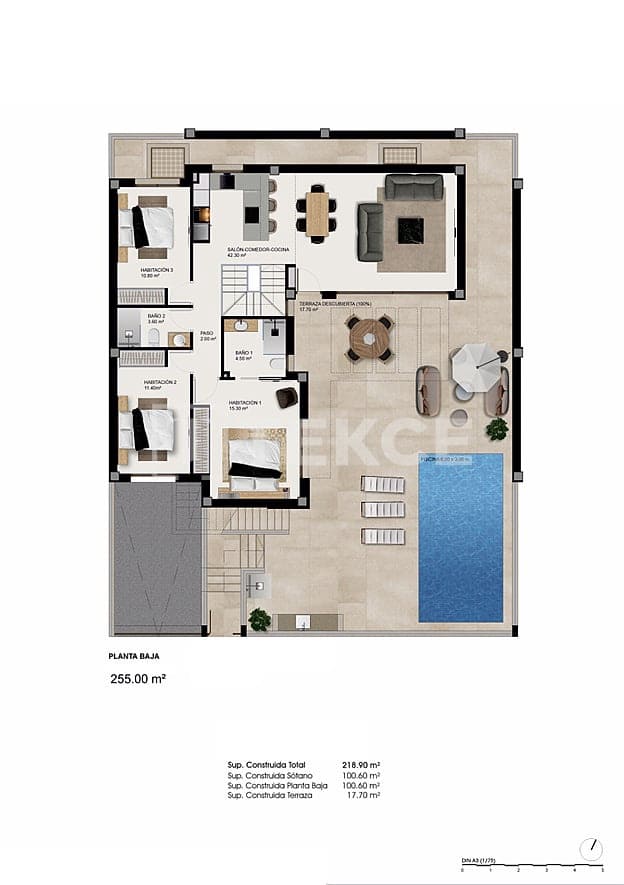 3 chambre Villa/Maison à vendre à Ciudad Quesada avec piscine - 495 000 € (Ref: 9731537)