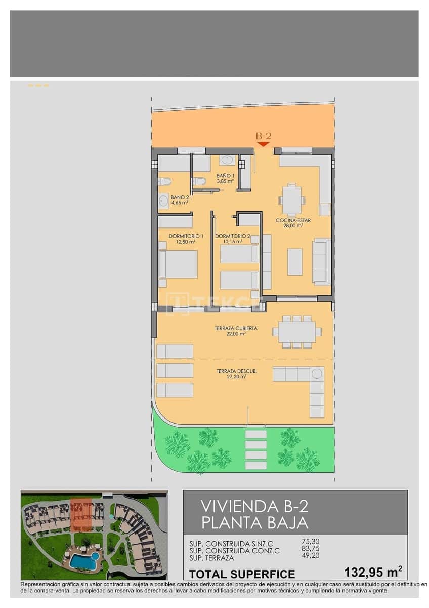 3 bedroom Flat for sale in Los Alcazares with pool - € 330,000 (Ref: 9734987)