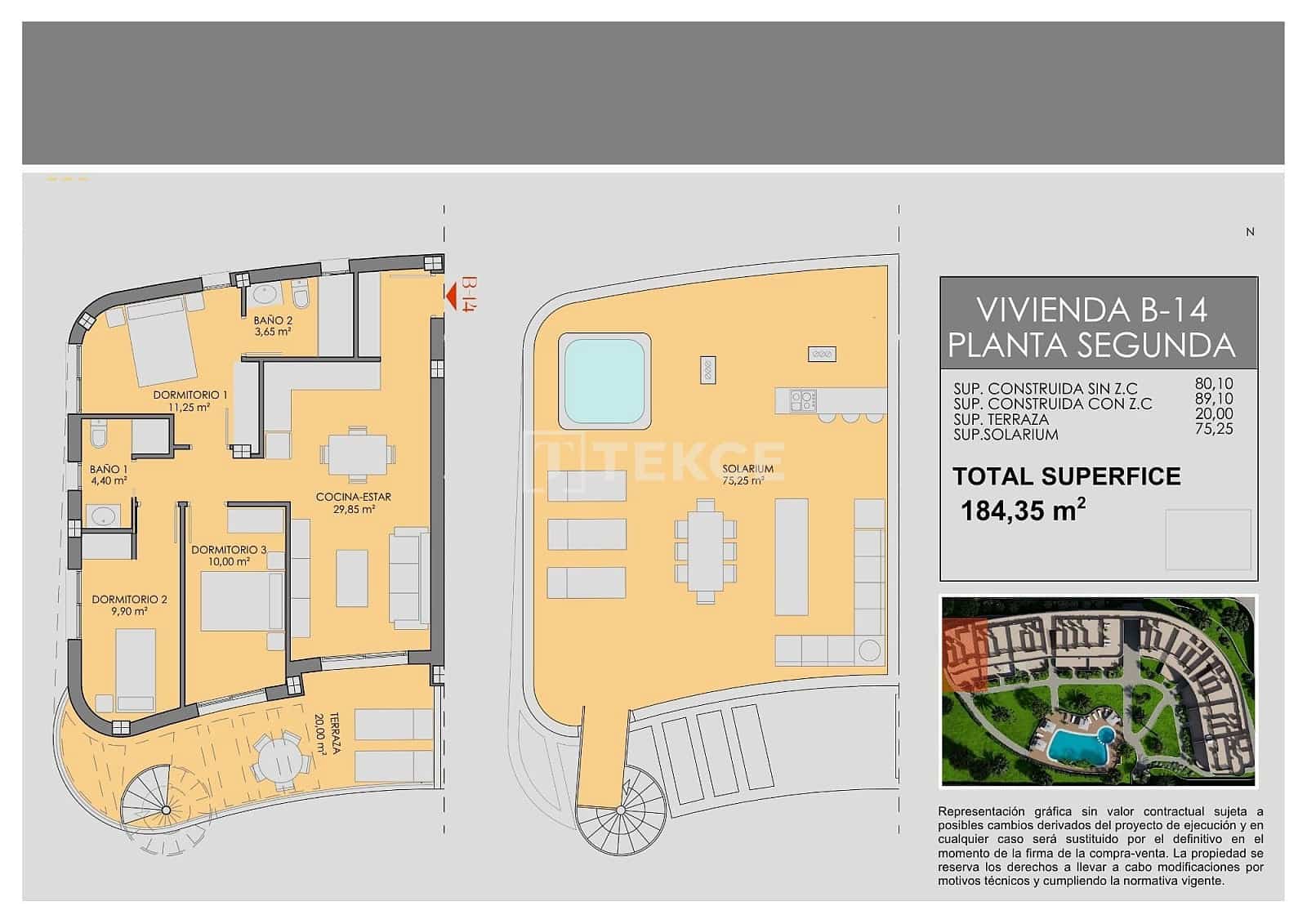 3 bedroom Flat for sale in Los Alcazares with pool - € 350,000 (Ref: 9734988)