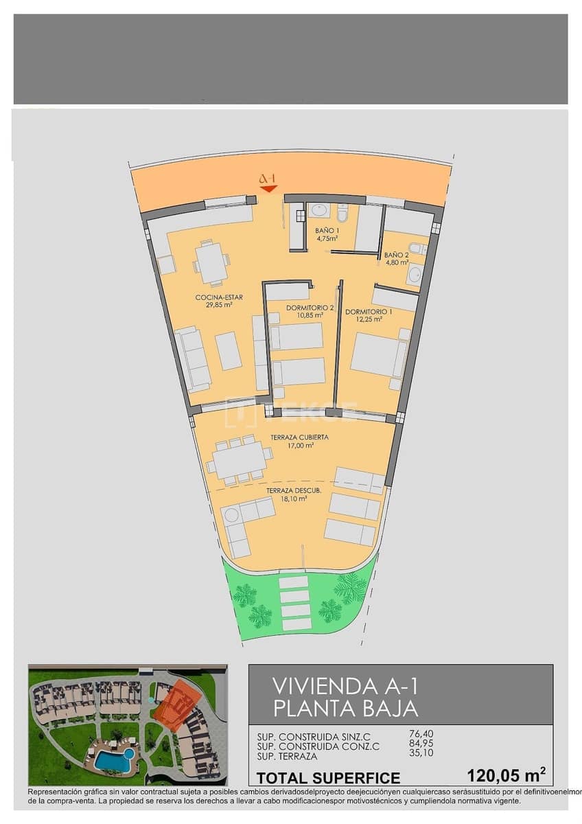 2 camera da letto Appartamento in vendita in Los Alcazares con piscina - 360.000 € (Rif: 9734989)