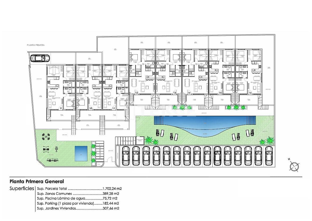 Piso de 3 habitaciones en Pilar de la Horadada en venta con piscina - 270.000 € (Ref: 9741439)
