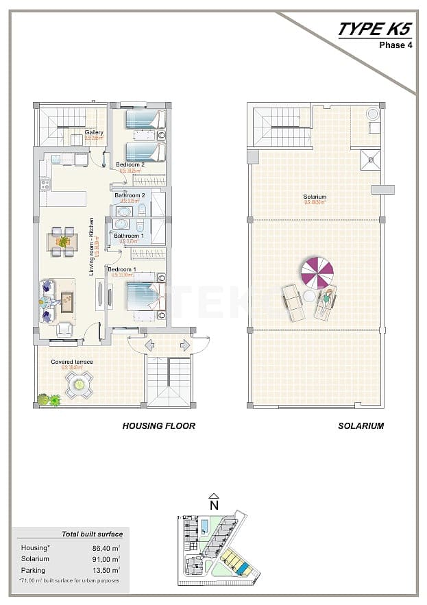 Piso de 3 habitaciones en Los Altos en venta con piscina - 260.000 € (Ref: 9744012)