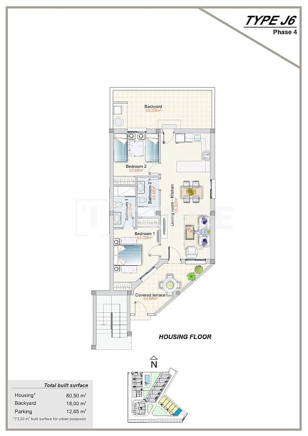 2 bedroom Flat for sale in Los Altos with pool - € 262,000 (Ref: 9744013)