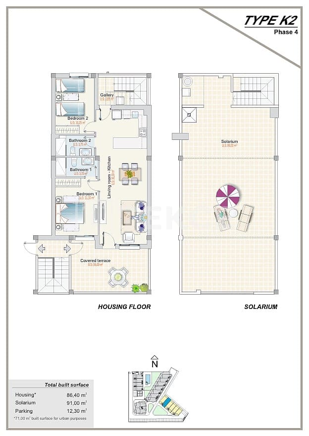 2 bedroom Flat for sale in Los Altos with pool - € 262,000 (Ref: 9744013)