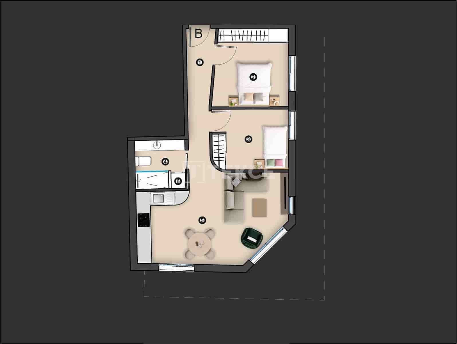 2 Zimmer Wohnung zu verkaufen in Torrevieja mit Pool - 412.000 € (Ref: 9744018)