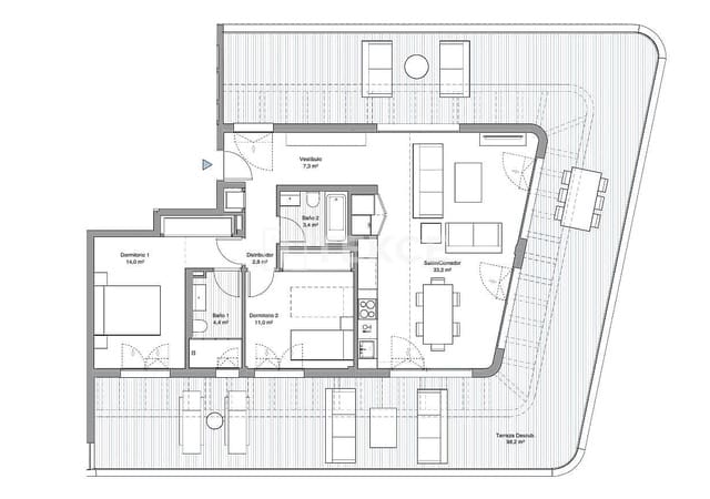 2 soverom Leilighet til salgs i Torremolinos med svømmebasseng garasje - € 1 410 000 (Ref: 9780022)