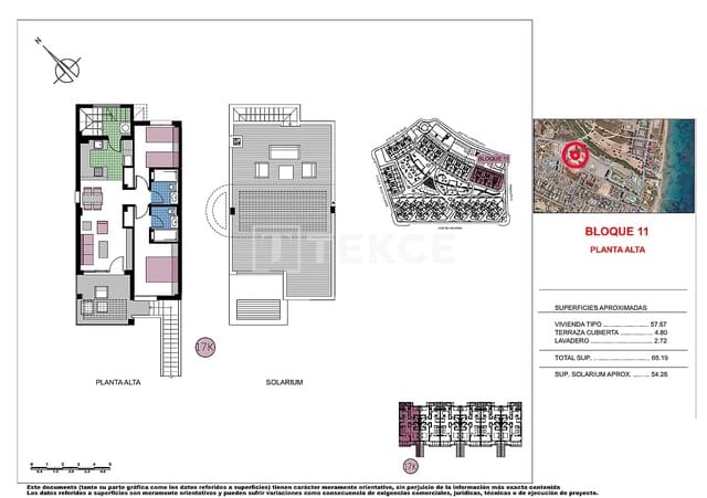 2 sypialnia Mieszkanie na sprzedaż w Mil Palmeras, Pilar de la Horadada z basenem - 289 000 € (Ref: 9788045)