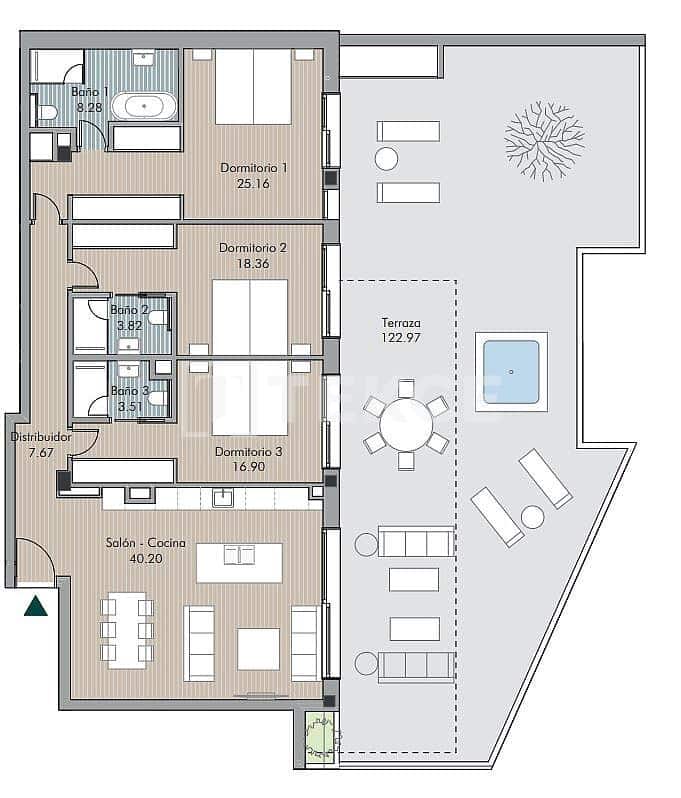 3 quarto Apartamento para venda em Rio Real com piscina - 3 600 000 € (Ref: 9798444)