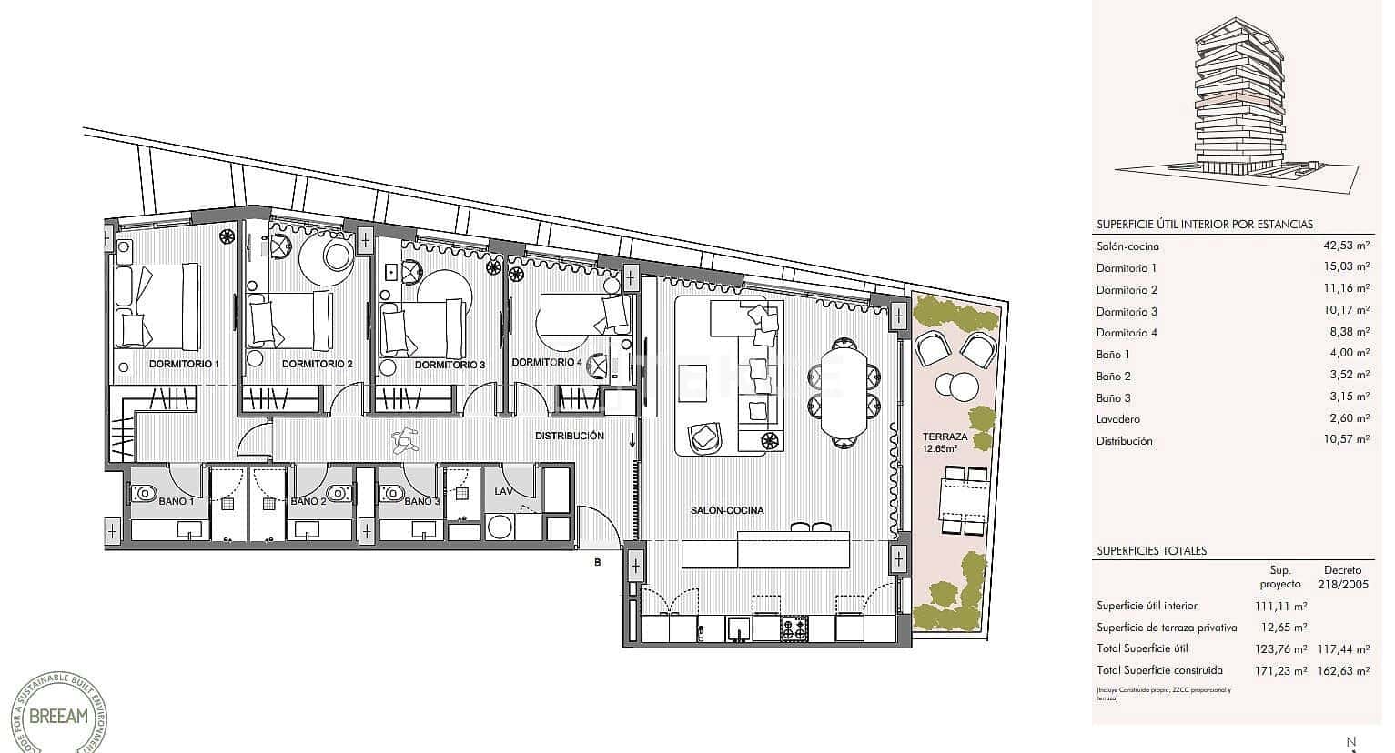 3 makuuhuone Asunto myytävänä paikassa Malaga kaupunki mukana uima-altaan - 2 150 000 € (Ref: 9807548)
