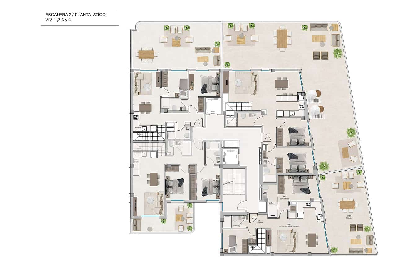Piso de 2 habitaciones en Santa Pola en venta con piscina - 230.000 € (Ref: 9810953)