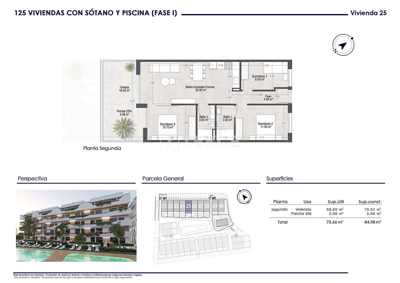 3 camera da letto Appartamento in vendita in San Pedro del Pinatar con piscina - 280.000 € (Rif: 9815375)