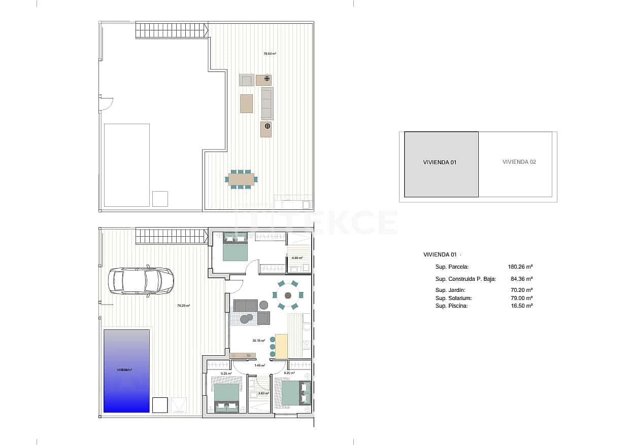 3 bedroom Villa for sale in Torre-Pacheco with pool - € 280,000 (Ref: 9816787)