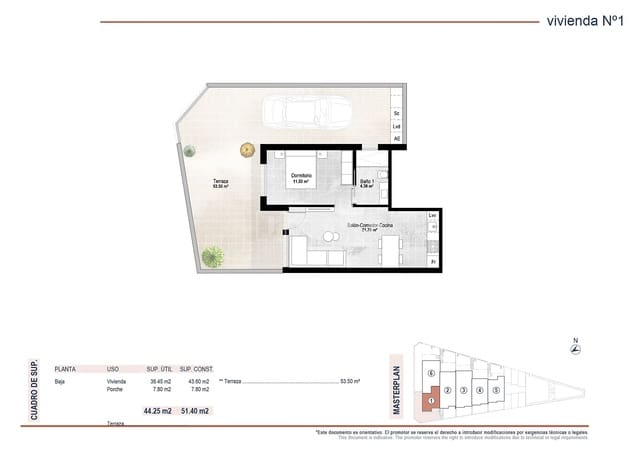 1 bedroom Flat for sale in San Pedro del Pinatar with pool - € 160,000 (Ref: 9816791)