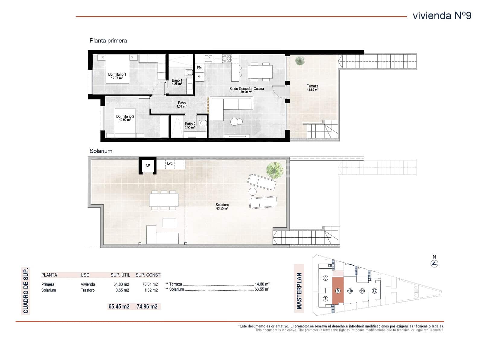 1 bedroom Flat for sale in San Pedro del Pinatar with pool - € 160,000 (Ref: 9816791)