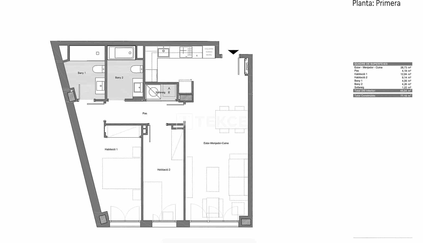 3 slaapkamer Flat te koop in Sabadell met zwembad - € 355.000 (Ref: 9819744)