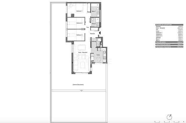 3 slaapkamer Flat te koop in Premià de Dalt met zwembad - € 584.000 (Ref: 9828150)