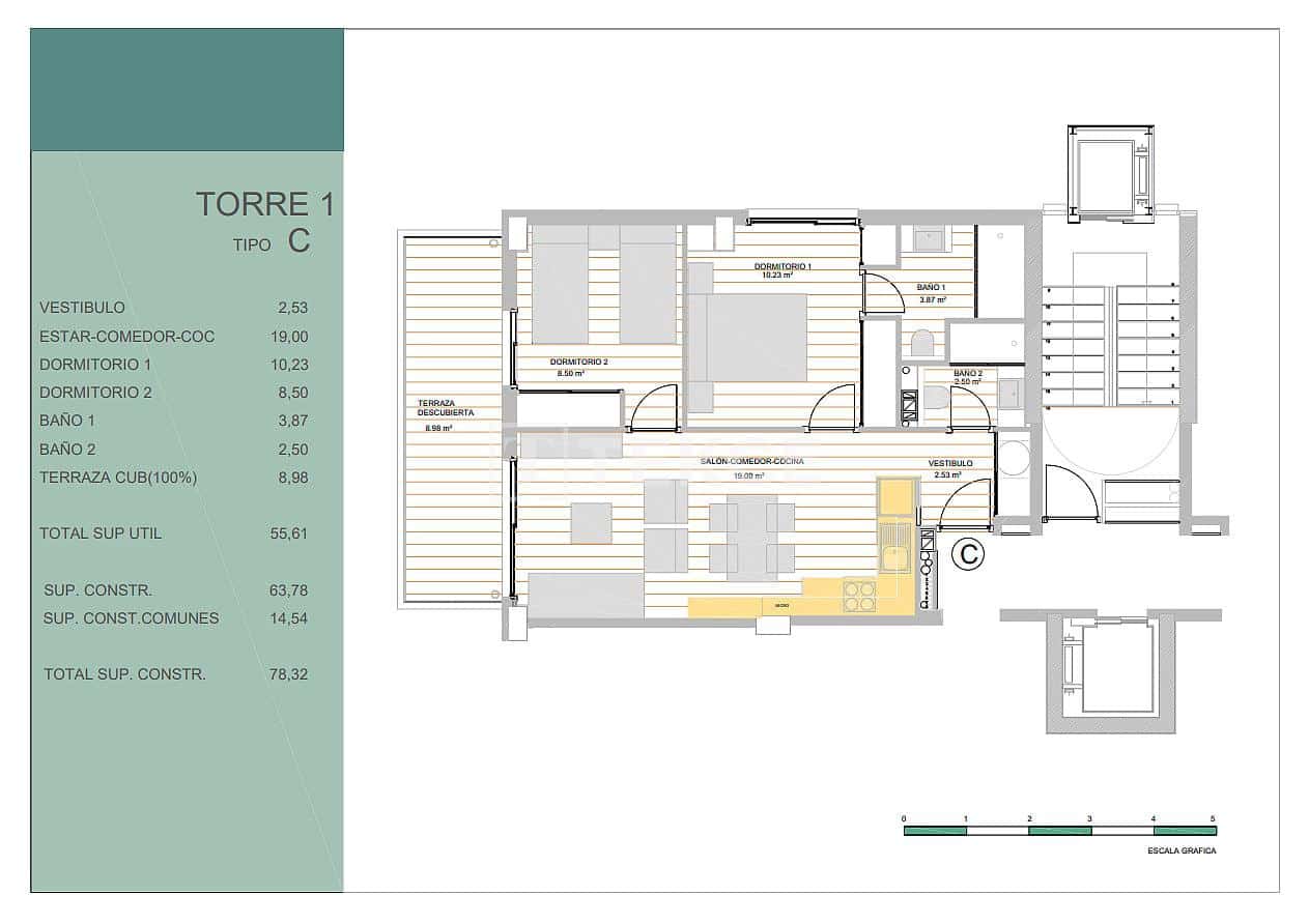 2 Zimmer Wohnung zu verkaufen in Guardamar del Segura mit Pool - 245.000 € (Ref: 9833130)