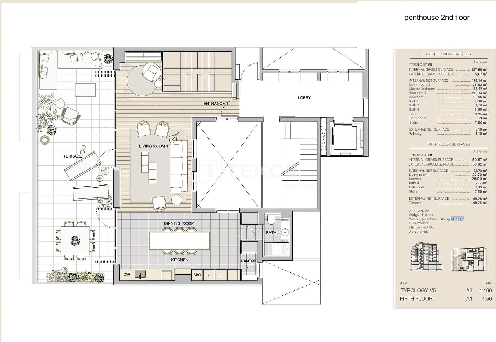 2 sypialnia Mieszkanie na sprzedaż w Miasto Barcelona - 2 150 000 € (Ref: 9844702)