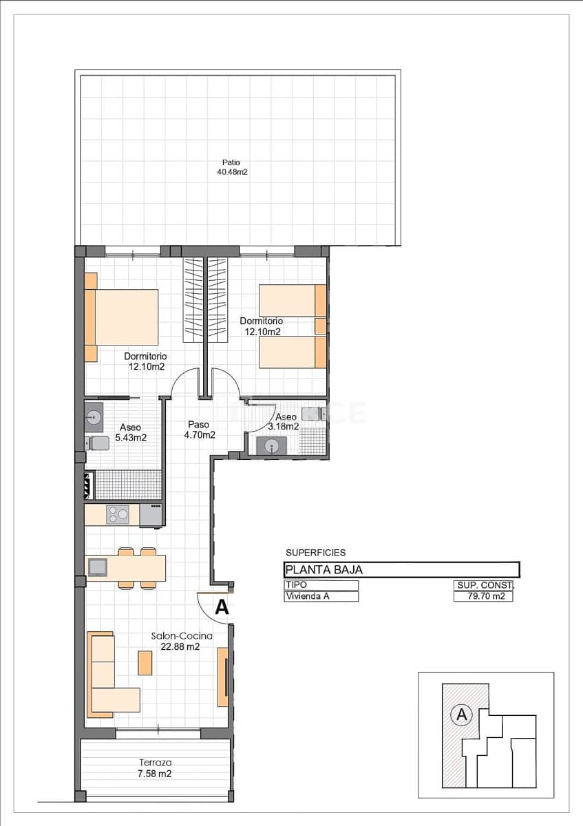 2 chambre Appartement à vendre à Lo Pagan avec piscine - 250 000 € (Ref: 9856299)
