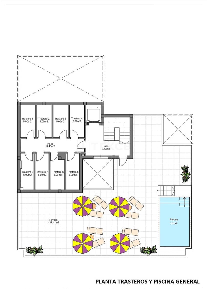 2 Zimmer Wohnung zu verkaufen in Lo Pagan mit Pool - 260.000 € (Ref: 9856301)