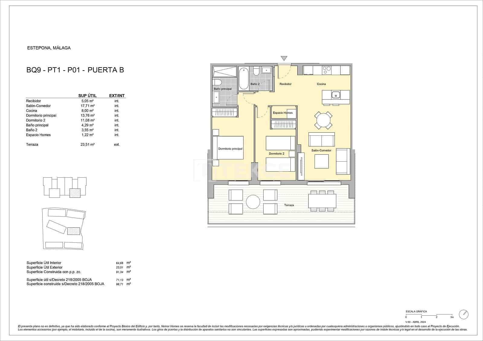 3 Zimmer Wohnung zu verkaufen in Estepona mit Pool - 484.000 € (Ref: 9863892)