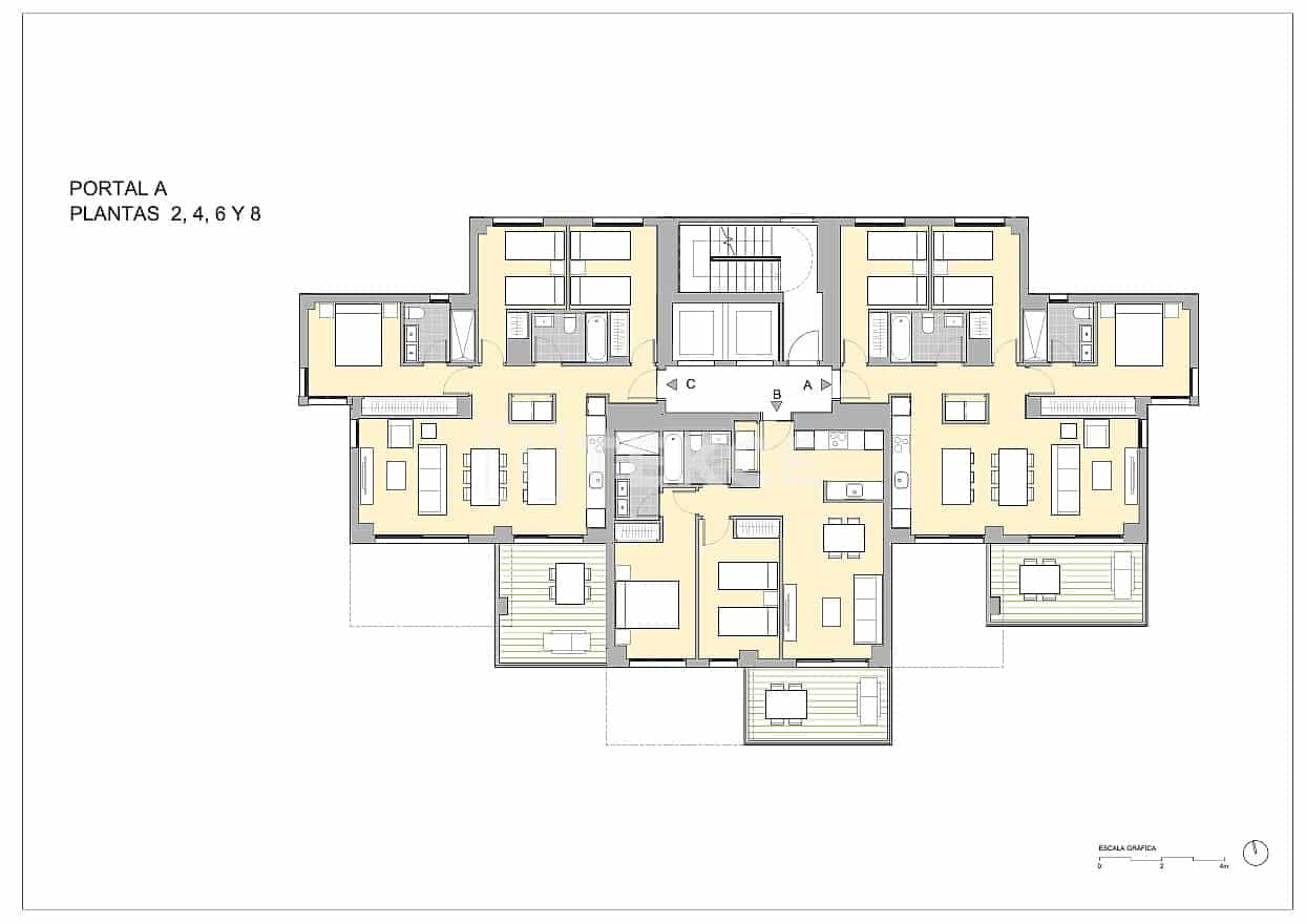 2 Zimmer Wohnung zu verkaufen in Calpe / Calp mit Pool - 398.000 € (Ref: 9872312)