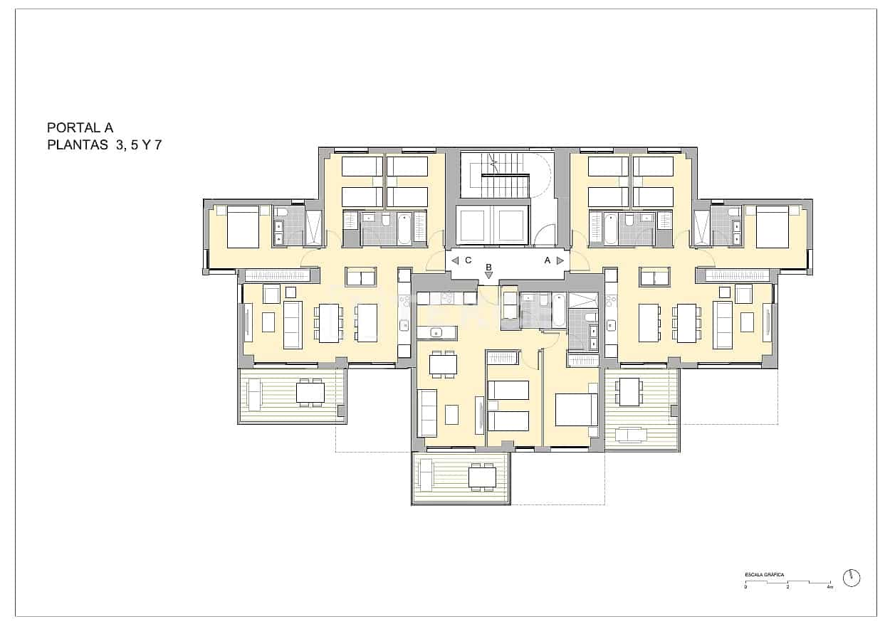 3 Zimmer Wohnung zu verkaufen in Calpe / Calp mit Pool - 429.000 € (Ref: 9872313)