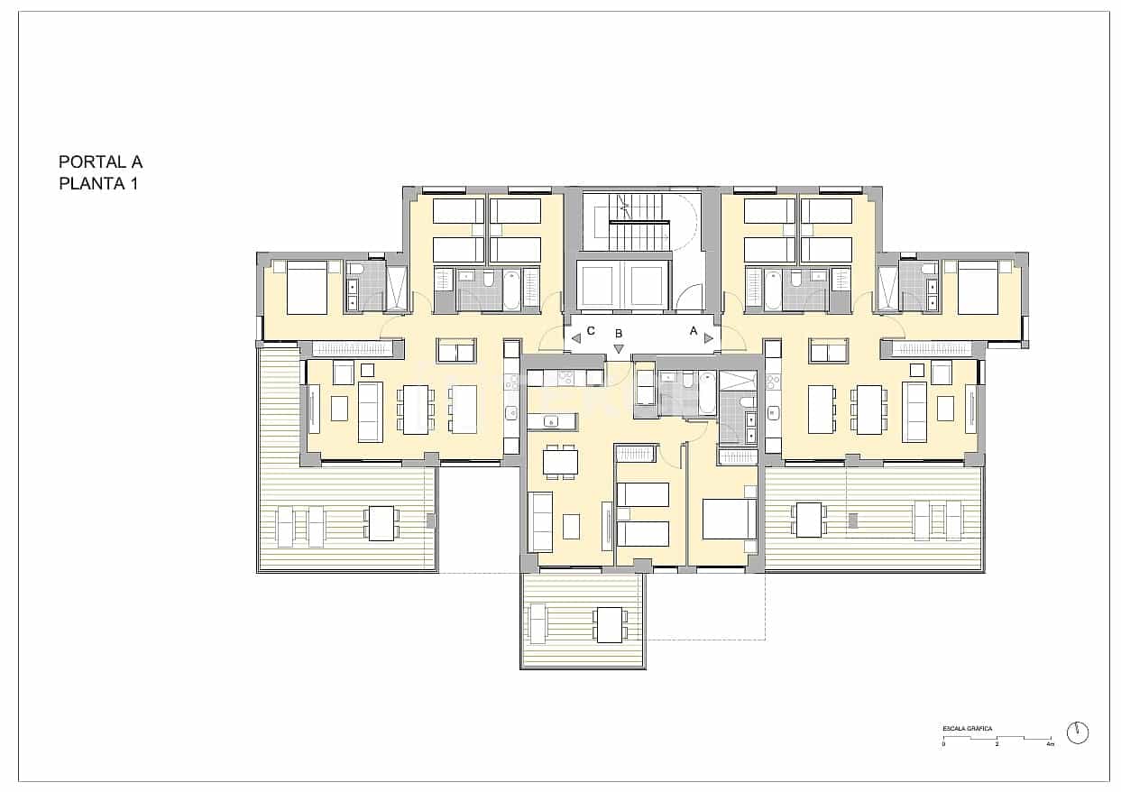 3 Zimmer Wohnung zu verkaufen in Calpe / Calp mit Pool - 429.000 € (Ref: 9872313)