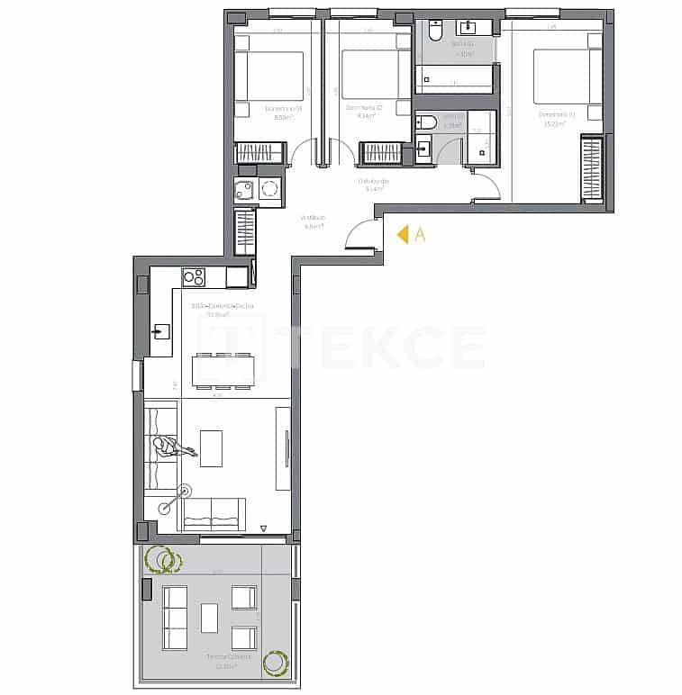 3 chambre Appartement à vendre à Las Lagunas de Mijas avec piscine - 415 000 € (Ref: 9872833)