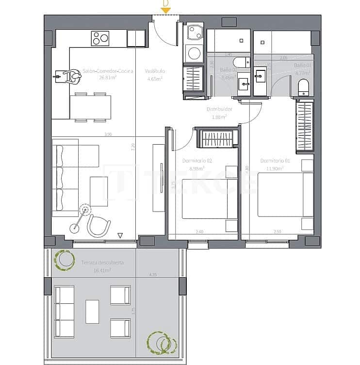 3 soveværelse Lejlighed til salg i Las Lagunas de Mijas med swimmingpool - € 679.000 (Ref: 9872836)