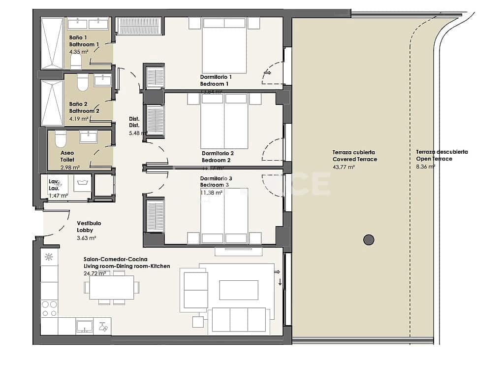 1 makuuhuone Asunto myytävänä paikassa Torrox mukana uima-altaan - 255 000 € (Ref: 9891433)