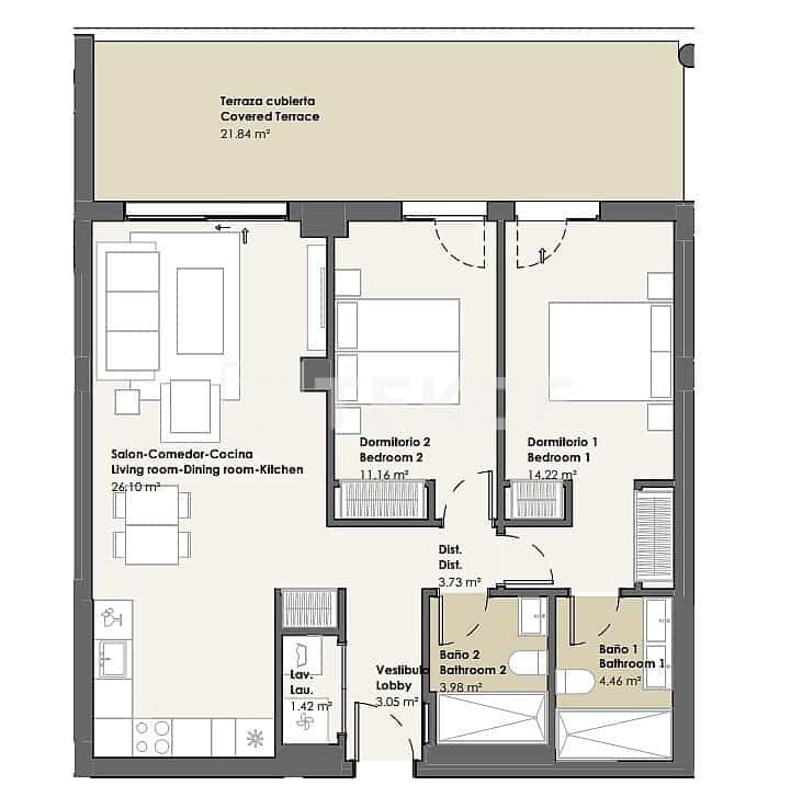 2 makuuhuone Asunto myytävänä paikassa Torrox mukana uima-altaan - 323 000 € (Ref: 9891434)